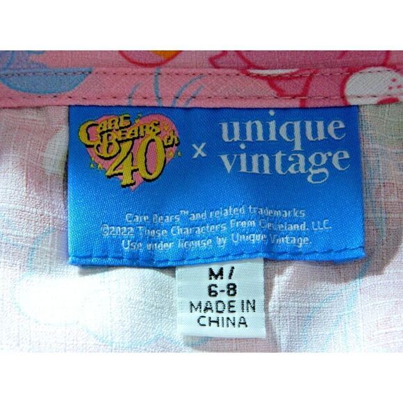 Unique Vintage x Care Bears Dress Size Medium 6/8 Pink 50s Style‎ Belt - Picture 9 of 11